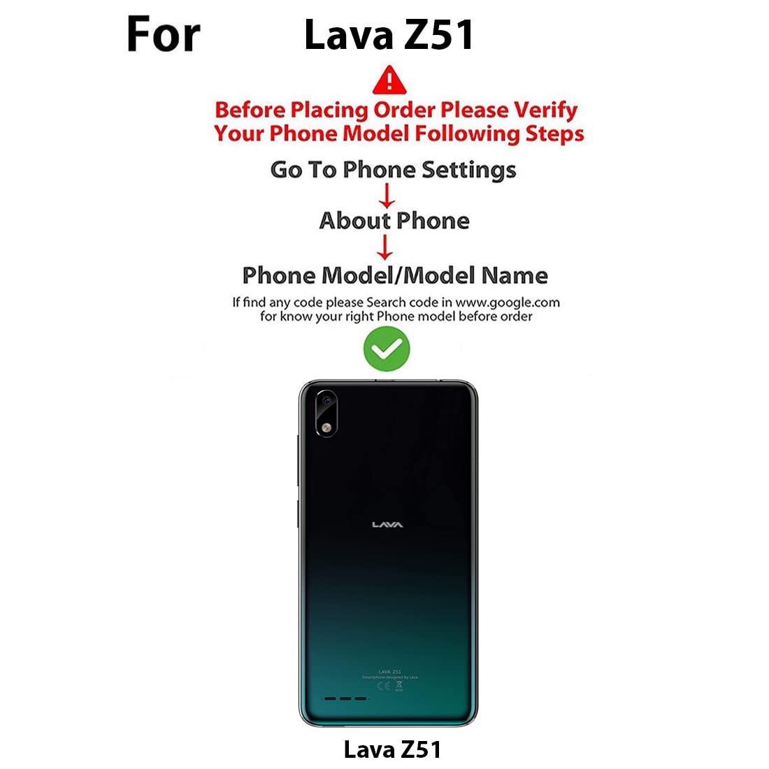 Premium Wallet Flip Cover for Lava Z51 4G