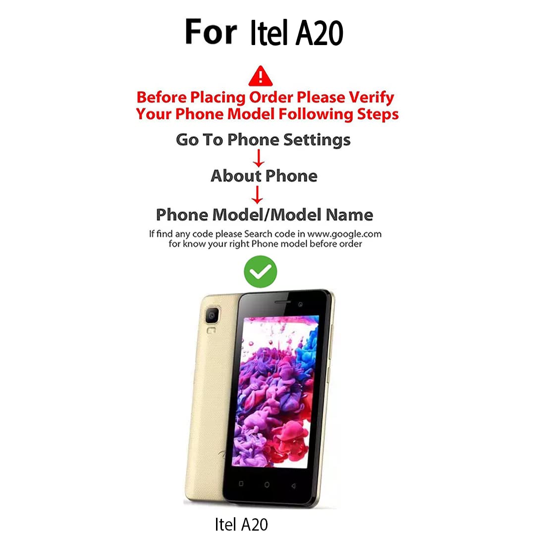 Premium Wallet Flip Cover for Itel A20 4G