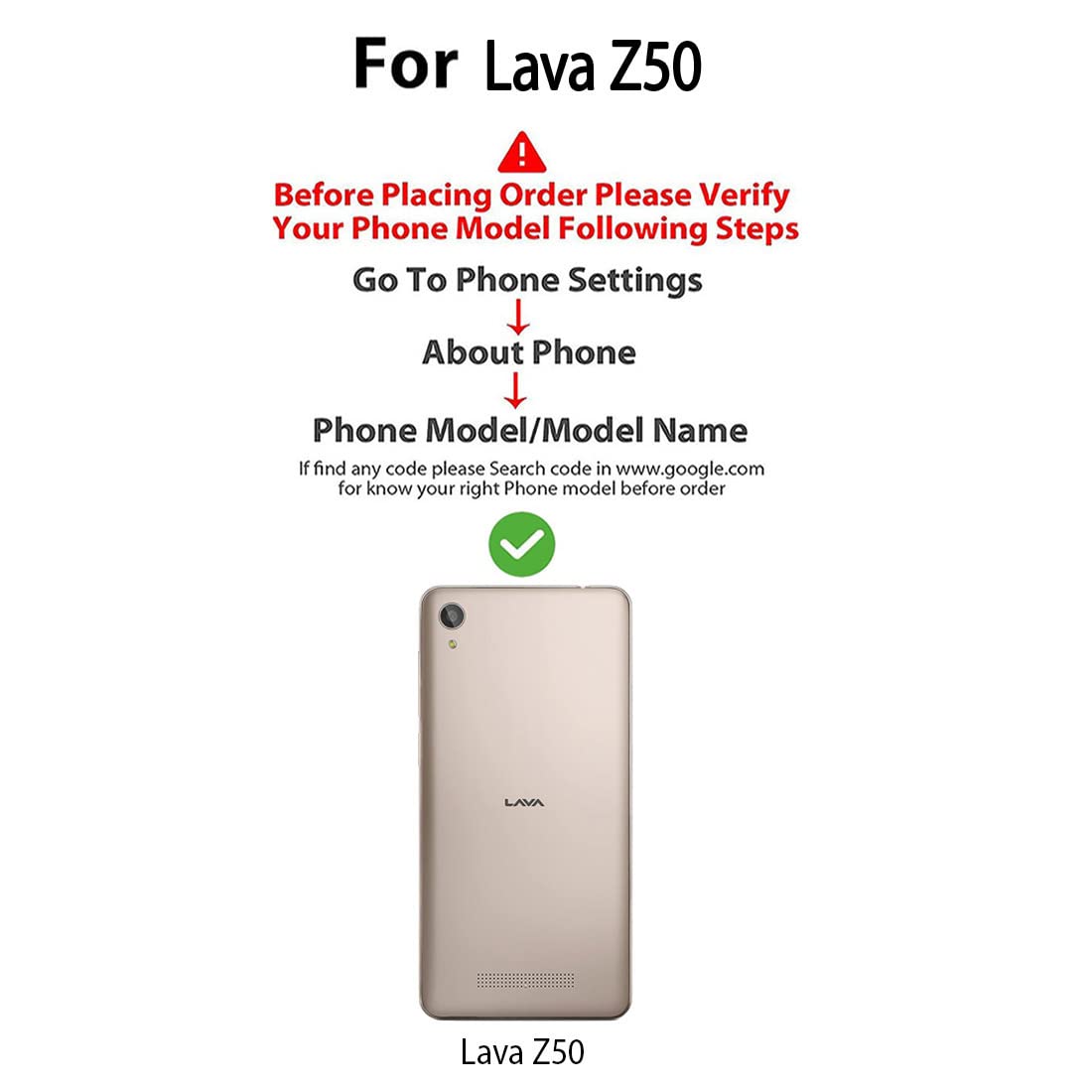 Premium Wallet Flip Cover for Lava Z50 4G