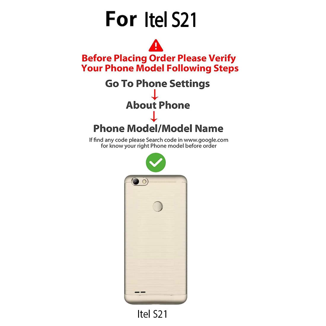 Premium Wallet Flip Cover for Itel S21 4G