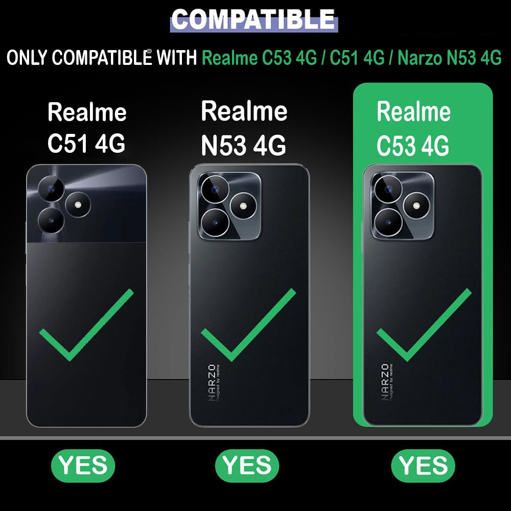 Zig-Zag Black Line Designer 2D Printed Back Case Cover for Realme C53 4G / C51 4G / Narzo N53 4G