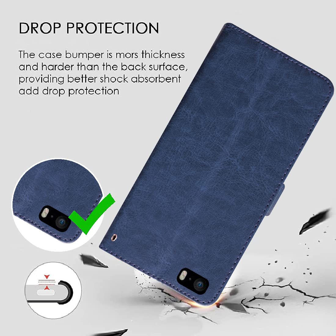 Premium Wallet Flip Cover for Apple iPhone 5 / 5S