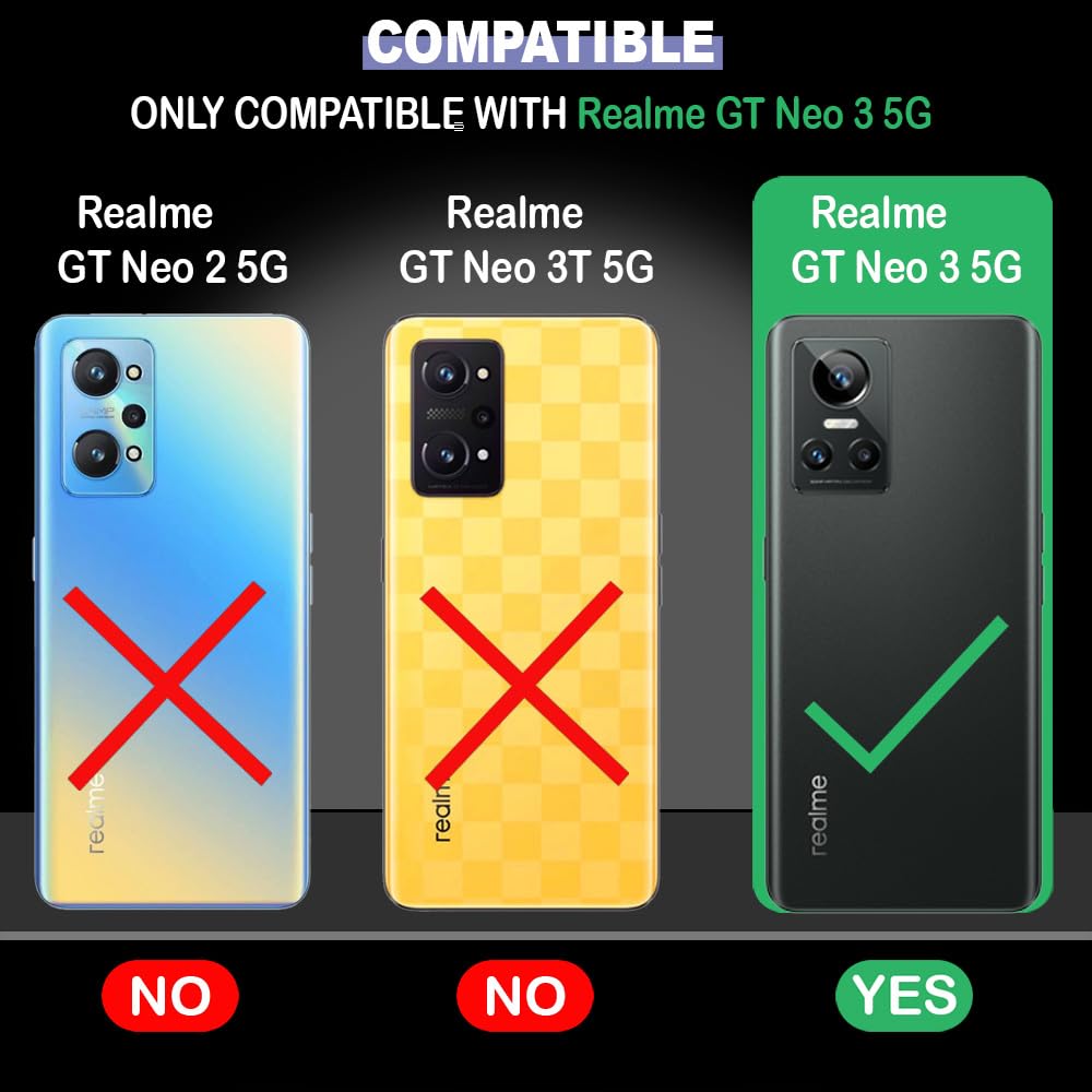 3D Balloons Designer 2D Printed Back Case Cover for Realme GT Neo 3 5G