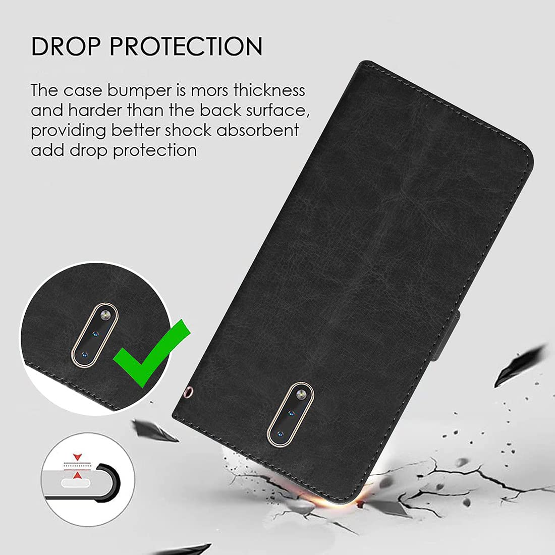 Premium Wallet Flip Cover for Nokia 2.3 4G