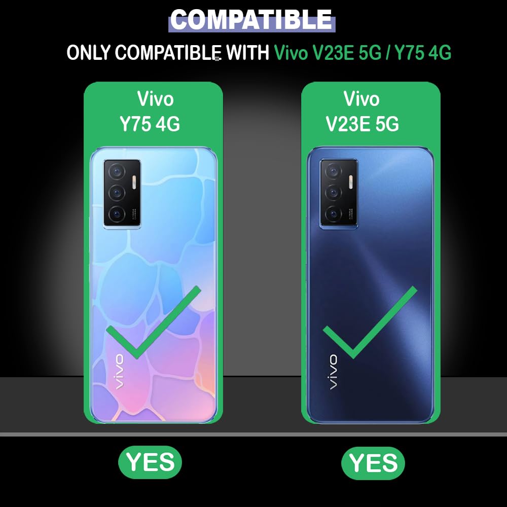 Colorful Thread Designer 2D Printed Back Case Cover for Vivo V23e 5G / Y75 4G
