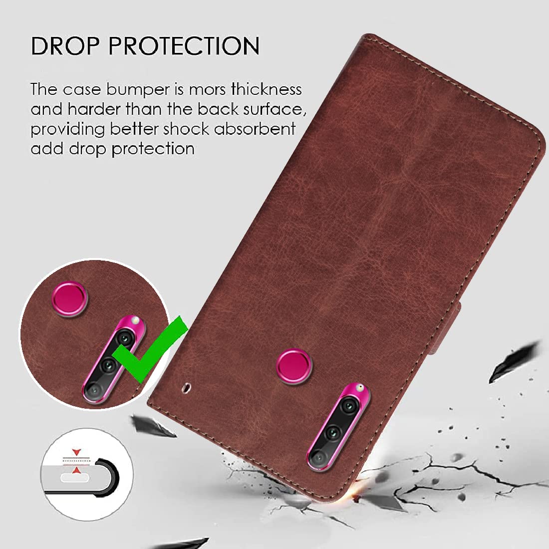 Premium Wallet Flip Cover for Honor 20i 4G