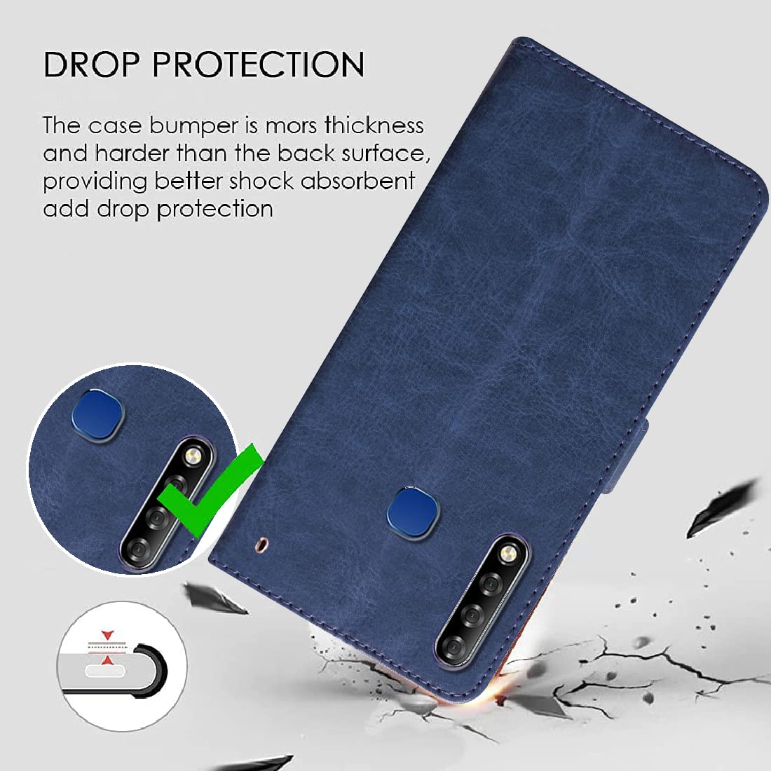 Premium Wallet Flip Cover for Infinix Smart 3 Plus 4G