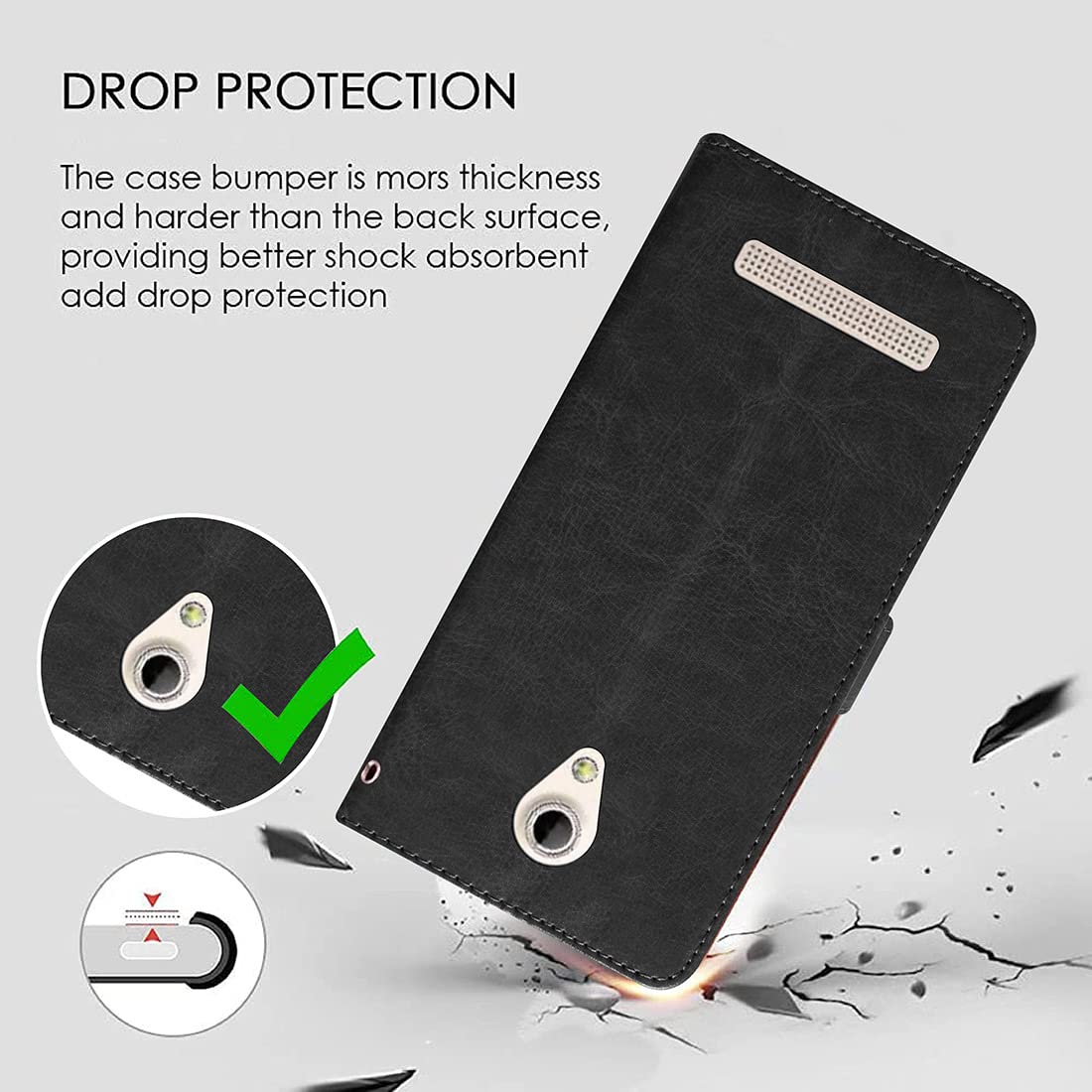 Premium Wallet Flip Cover for Micromax Bharat 2 Plus 4G