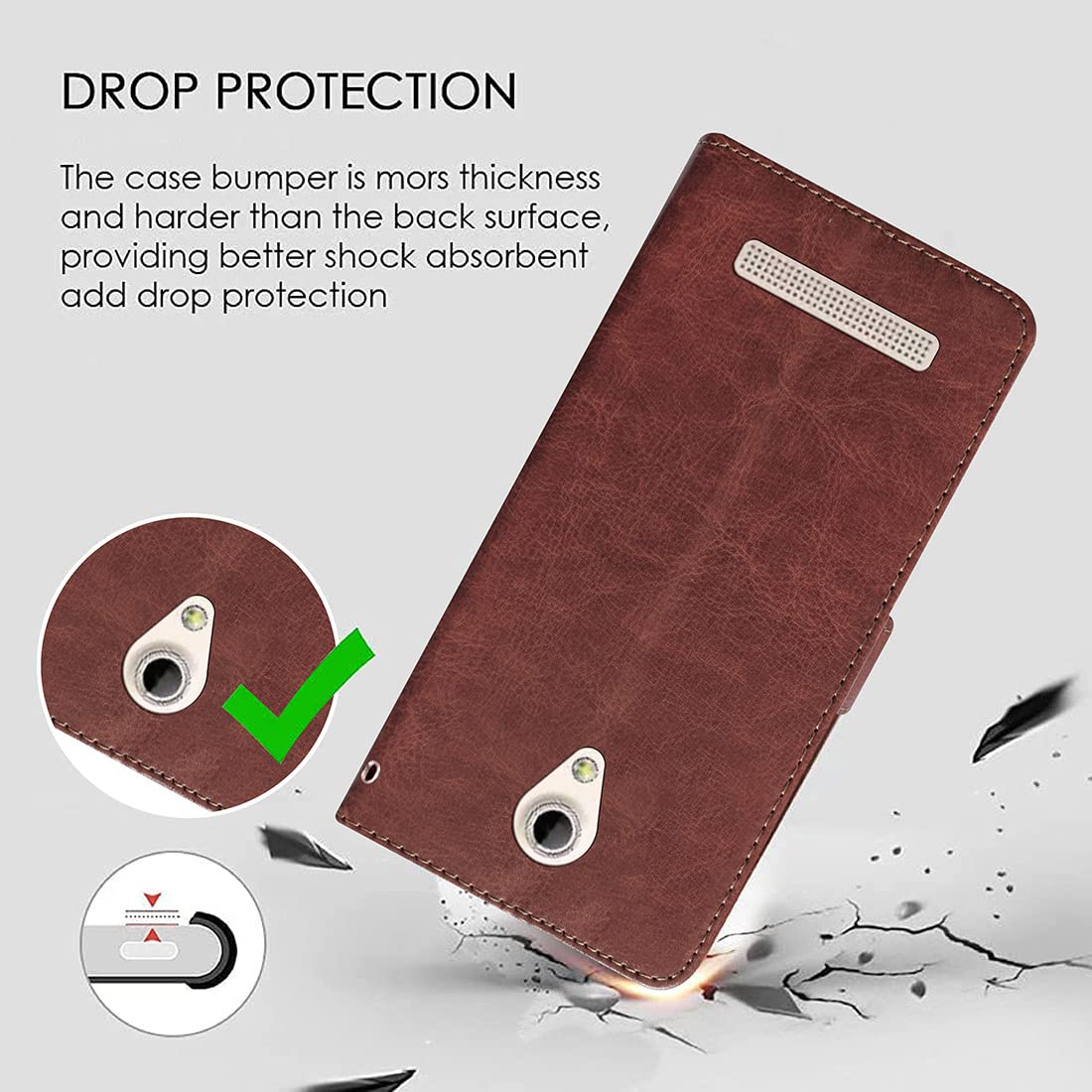 Premium Wallet Flip Cover for Micromax Bharat 2 Plus 4G