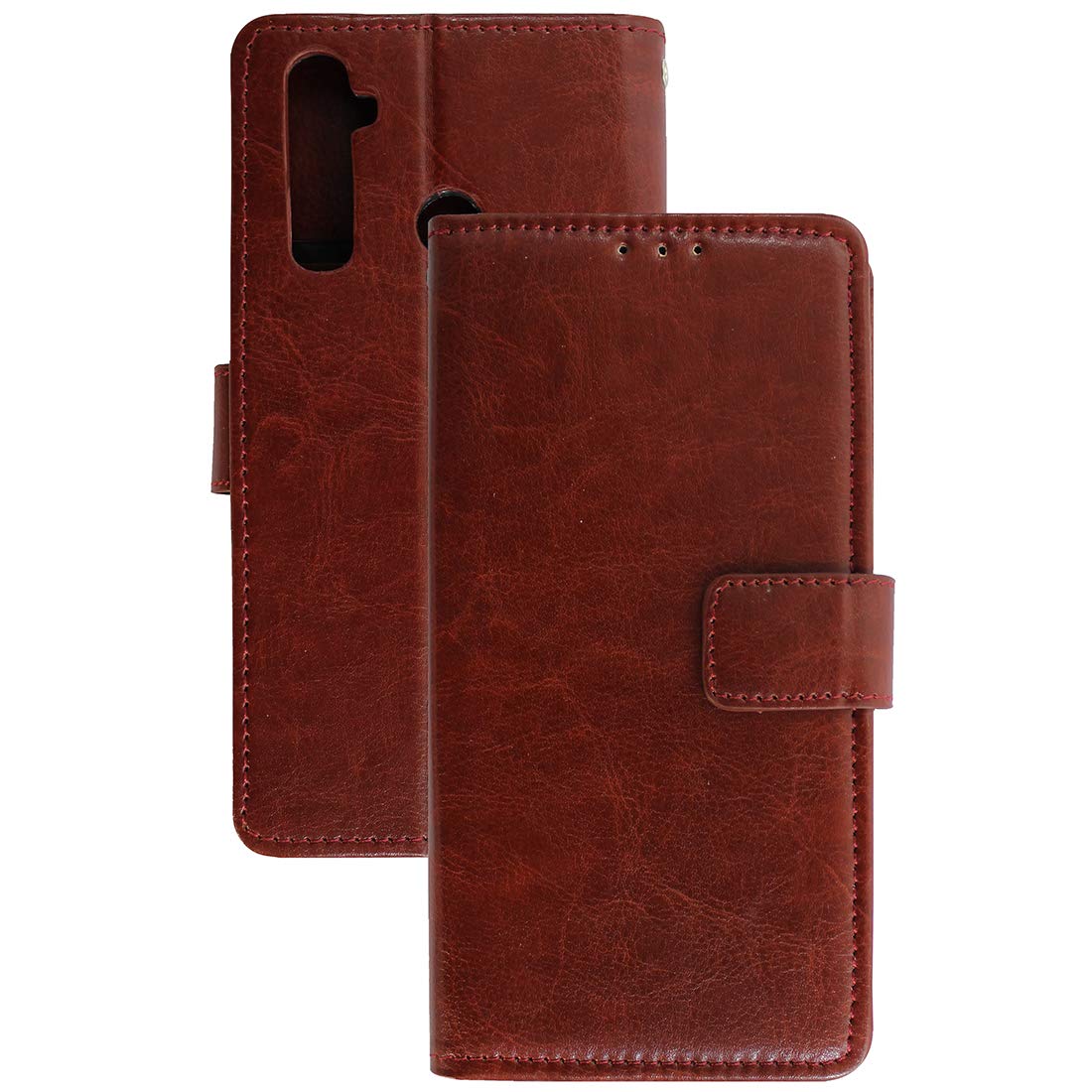 Premium Wallet Flip Case Cover for Realme 5 / 5s / 5i / Narzo 10