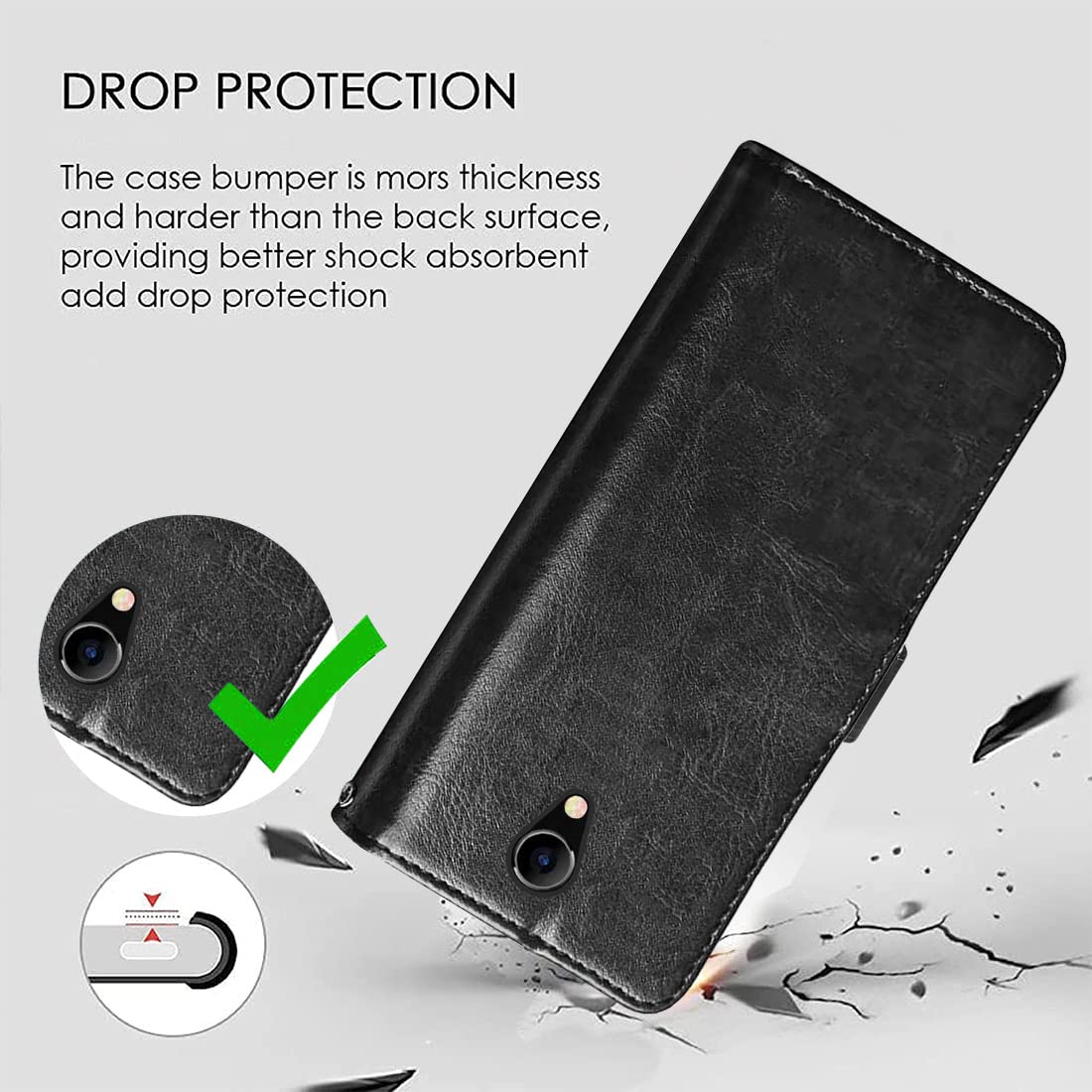 Premium Wallet Flip Cover for Micromax Bharat 3 Q437 4G