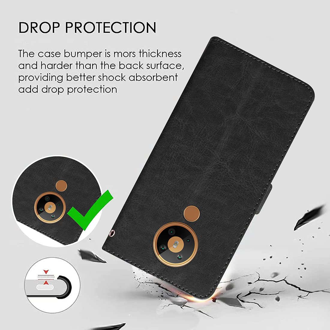 Premium Wallet Flip Cover for Nokia 5.3 4G