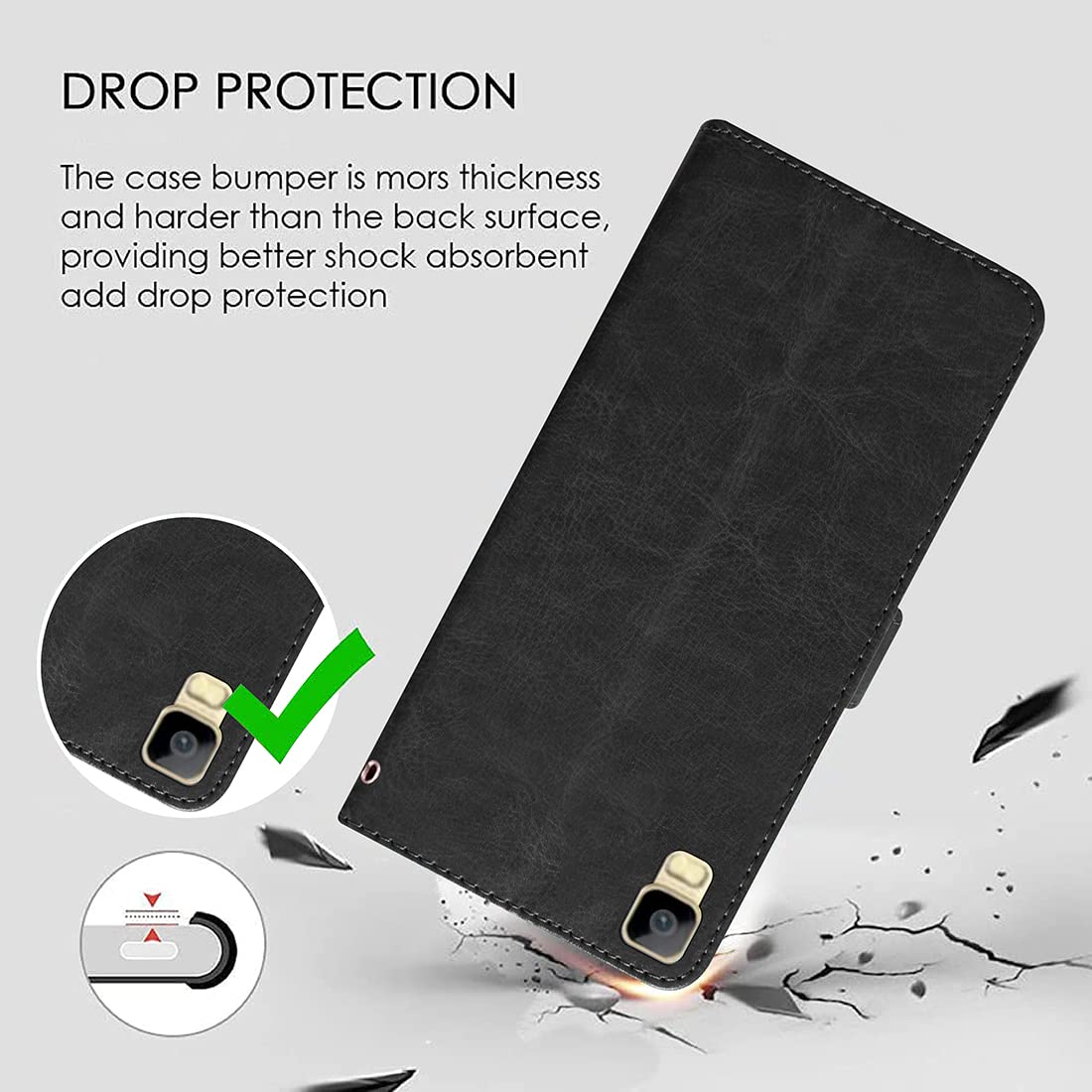 Premium Wallet Flip Cover for Itel A20 4G