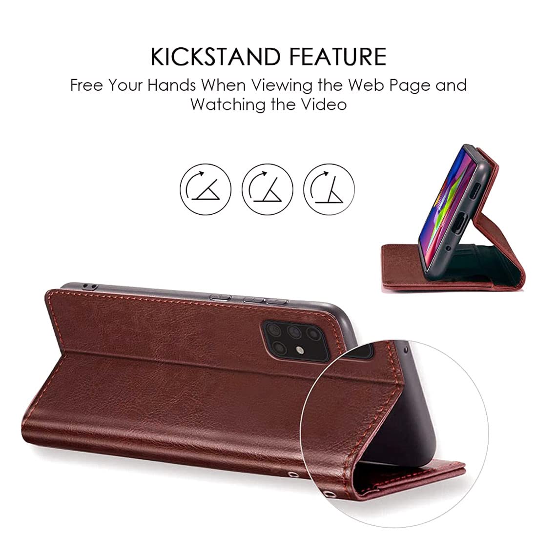 Premium Wallet Flip Cover for Oppo Neo 7 4G