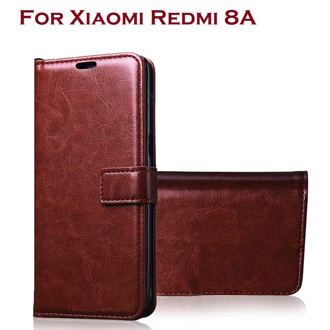 Premium Wallet Flip Case Cover for Mi Redmi 8A 4G