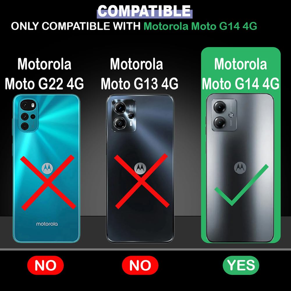 Colored Paris Design Designer 2D Printed Back Case Cover for Motorola Moto G14 4G