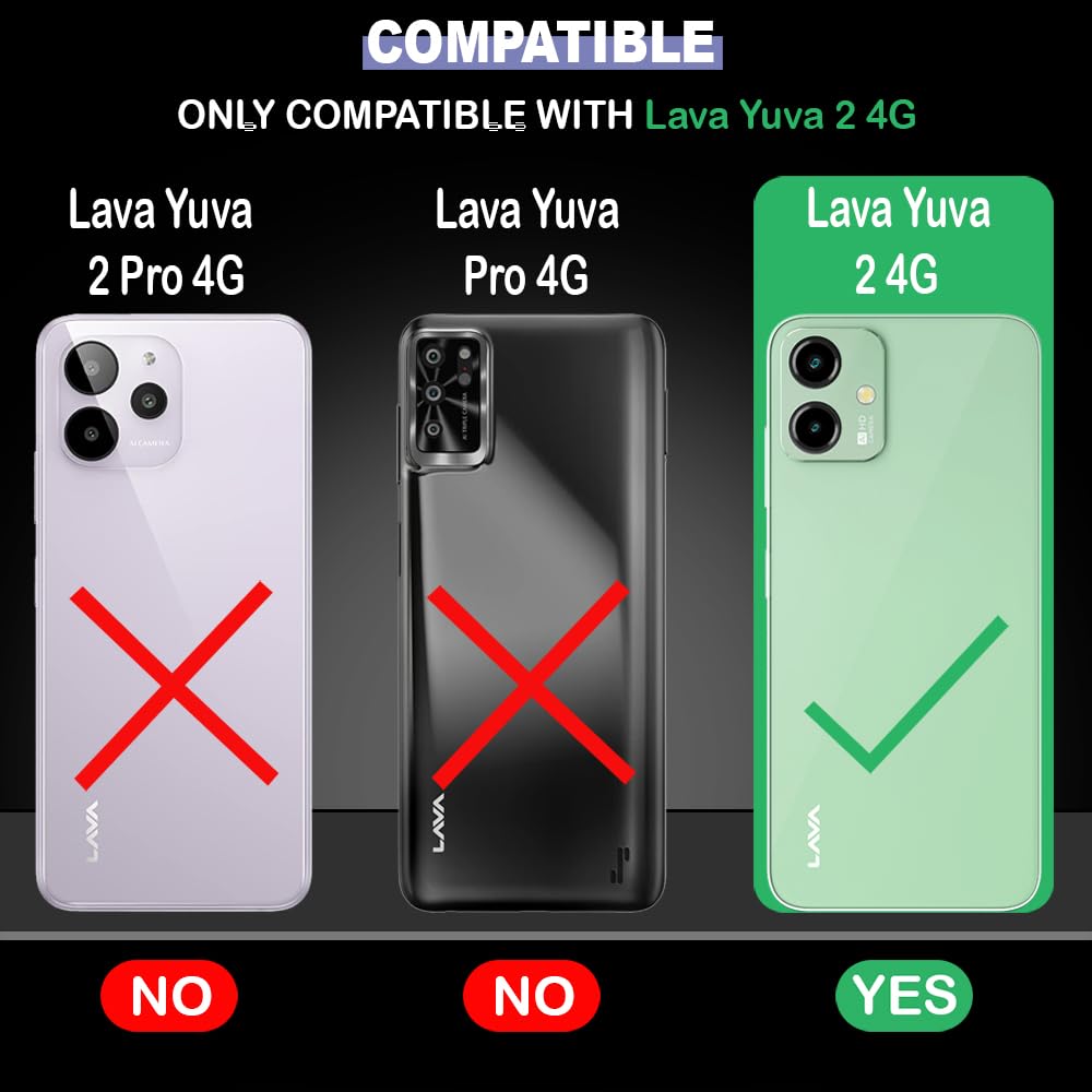 Premium Wallet Flip Cover for Lava Yuva 2 4G