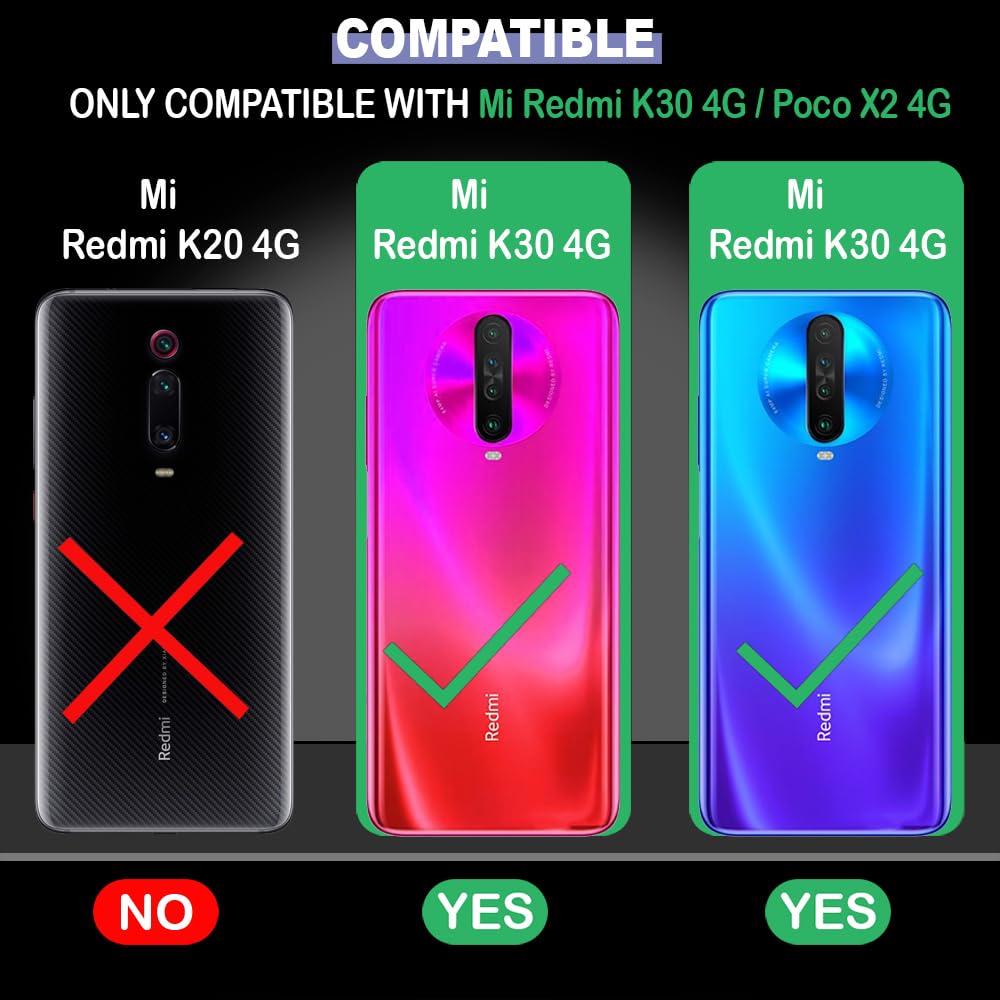 Colored Paris Designer 2D Printed Back Case Cover for Mi Redmi K30 4G / Poco X2 4G