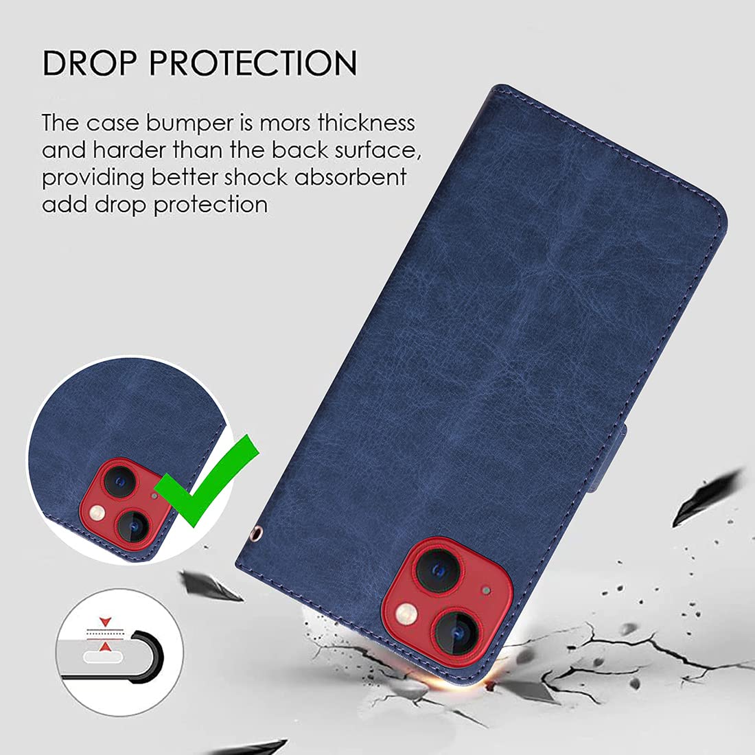 Premium Wallet Flip Cover for Apple iPhone 13