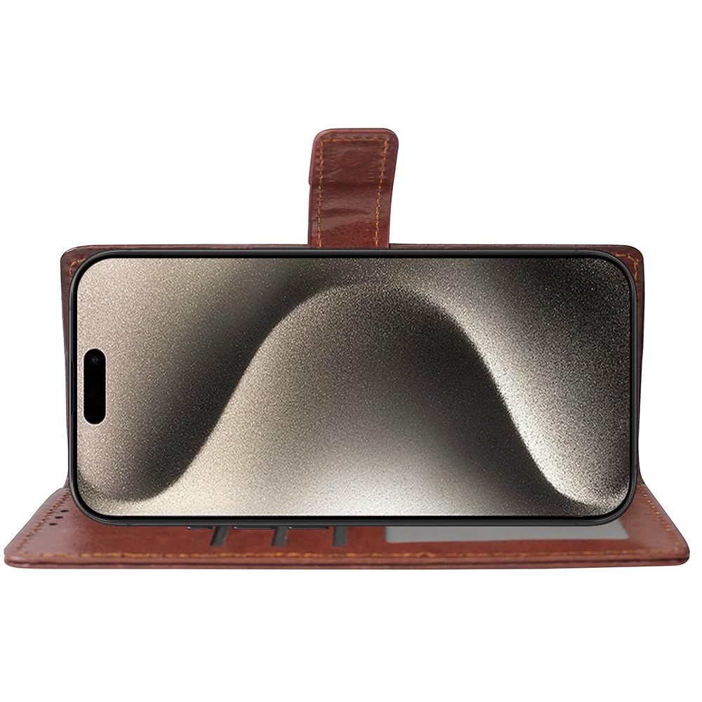 Premium Wallet Flip Cover for Apple iPhone 15 Pro Max