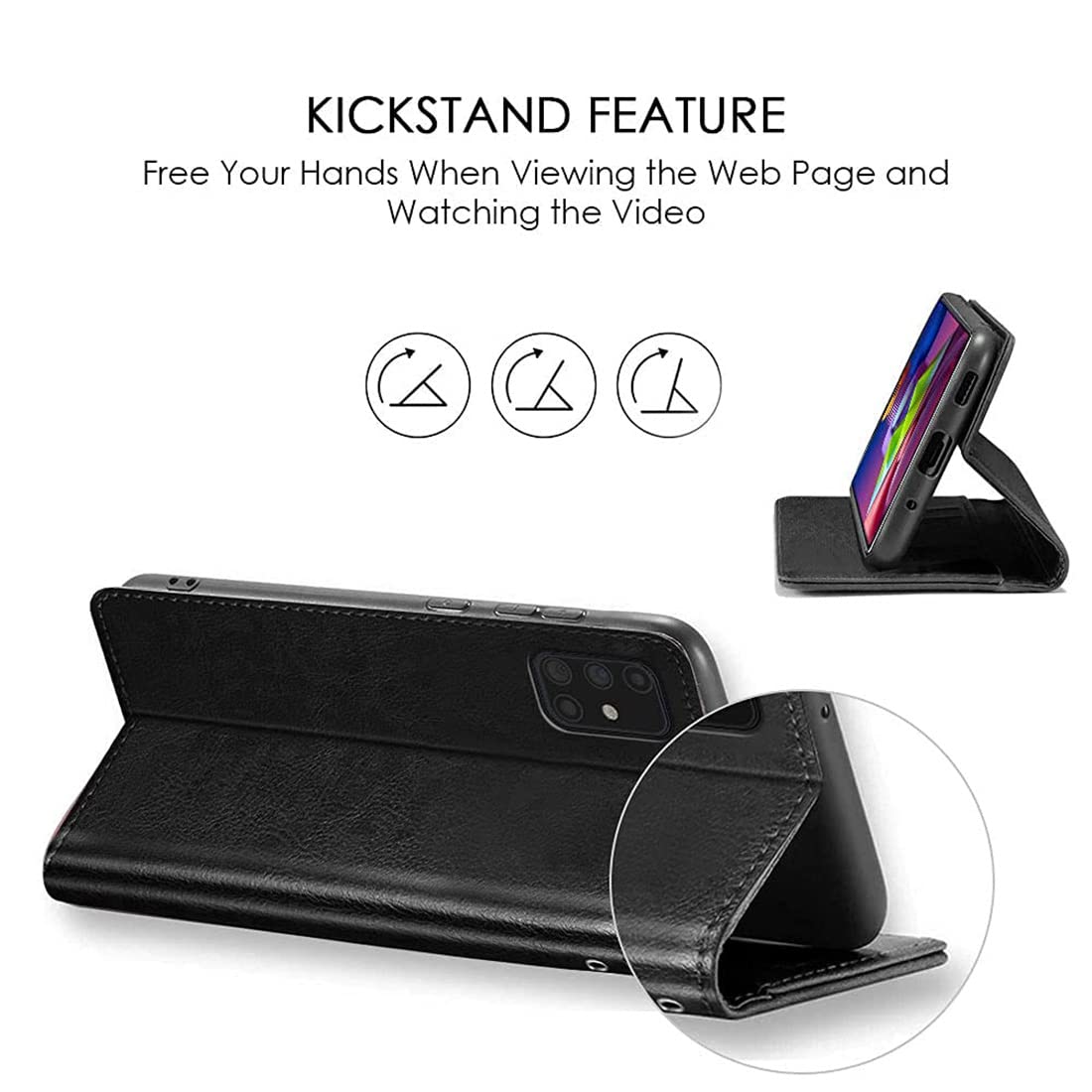 Premium Wallet Flip Cover for Lenovo A6000 4G