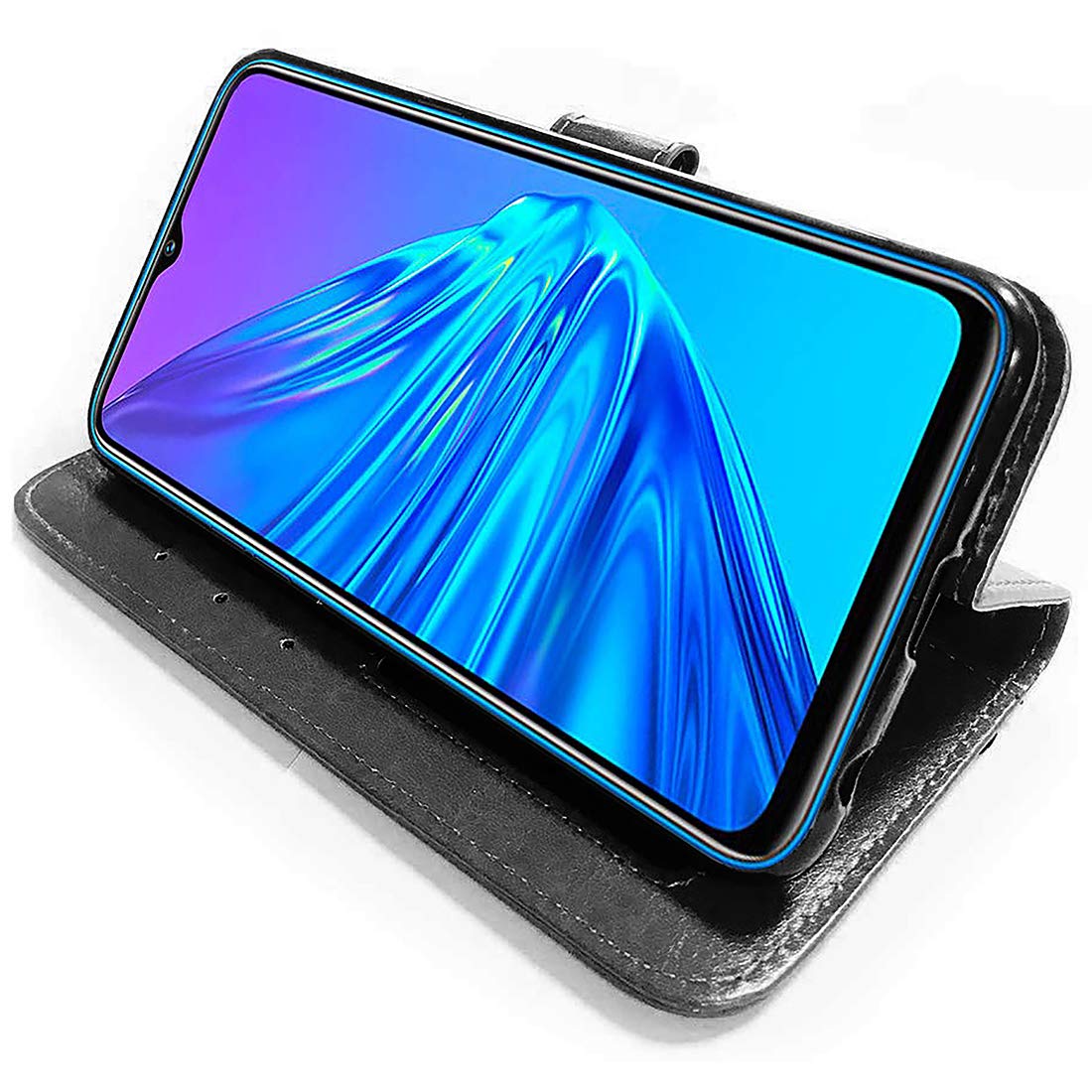Premium Wallet Flip Case Cover for Realme 5 / 5s / 5i / Narzo 10