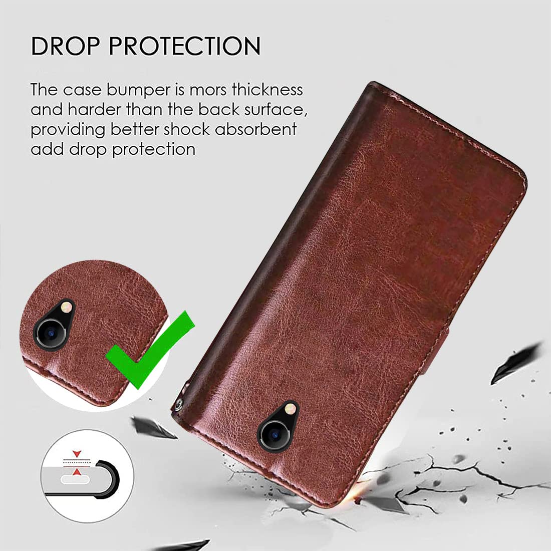 Premium Wallet Flip Cover for Micromax Bharat 3 Q437 4G