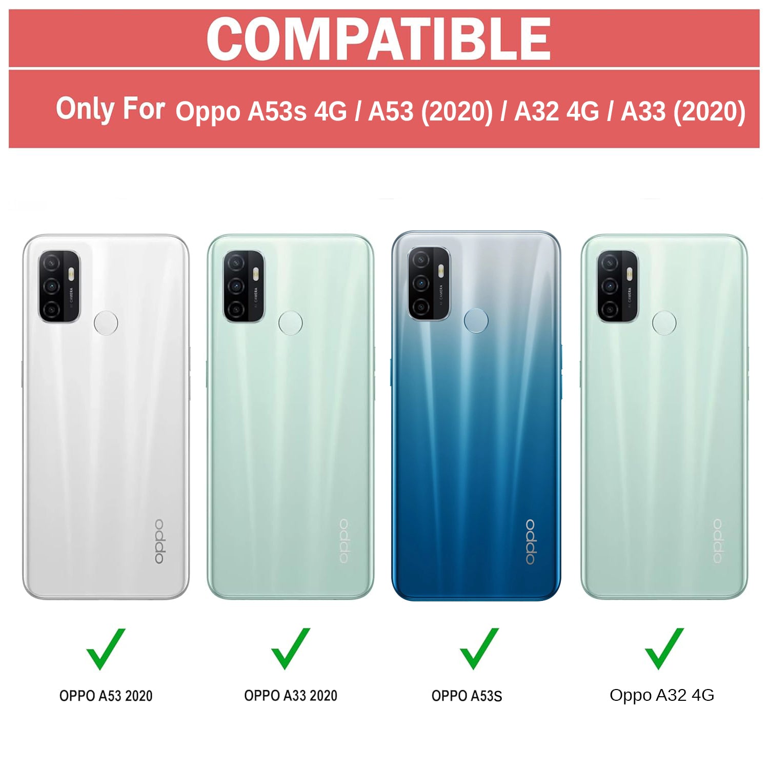 Color Stripes Designer 2D Printed Back Case Cover for Oppo A53 / A53S / A33 (2020)