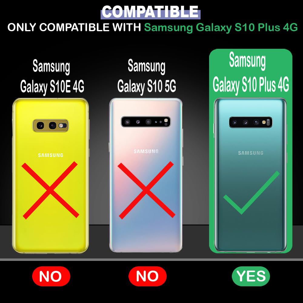 3D Circles Designer 2D Printed Back Case Cover for Samsung Galaxy S10 Plus 4G