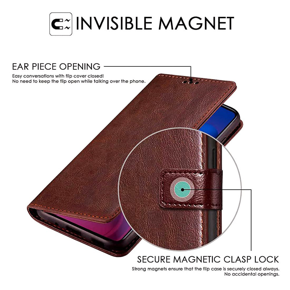 Premium Wallet Flip Cover for Lava Yuva 4 4G