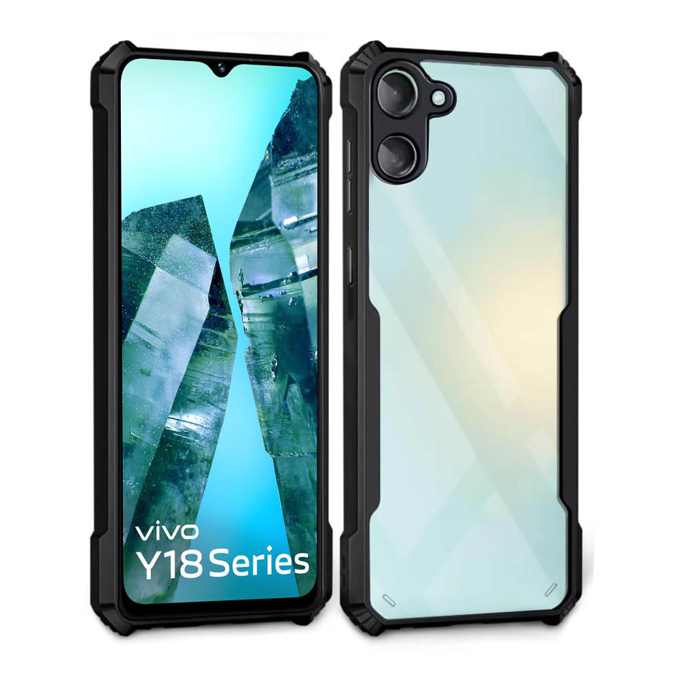 Shockproof Hybrid Cover for Vivo Y18 4G / Y18e 4G / Y03 4G / T3 Lite 5G / Z9 Lite 5G