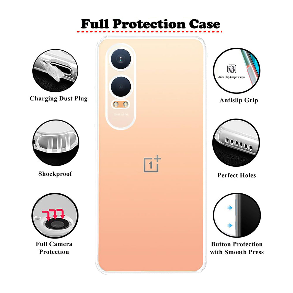 Anti Dust Plug Back Case Cover for OnePlus Nord CE4 Lite 5G