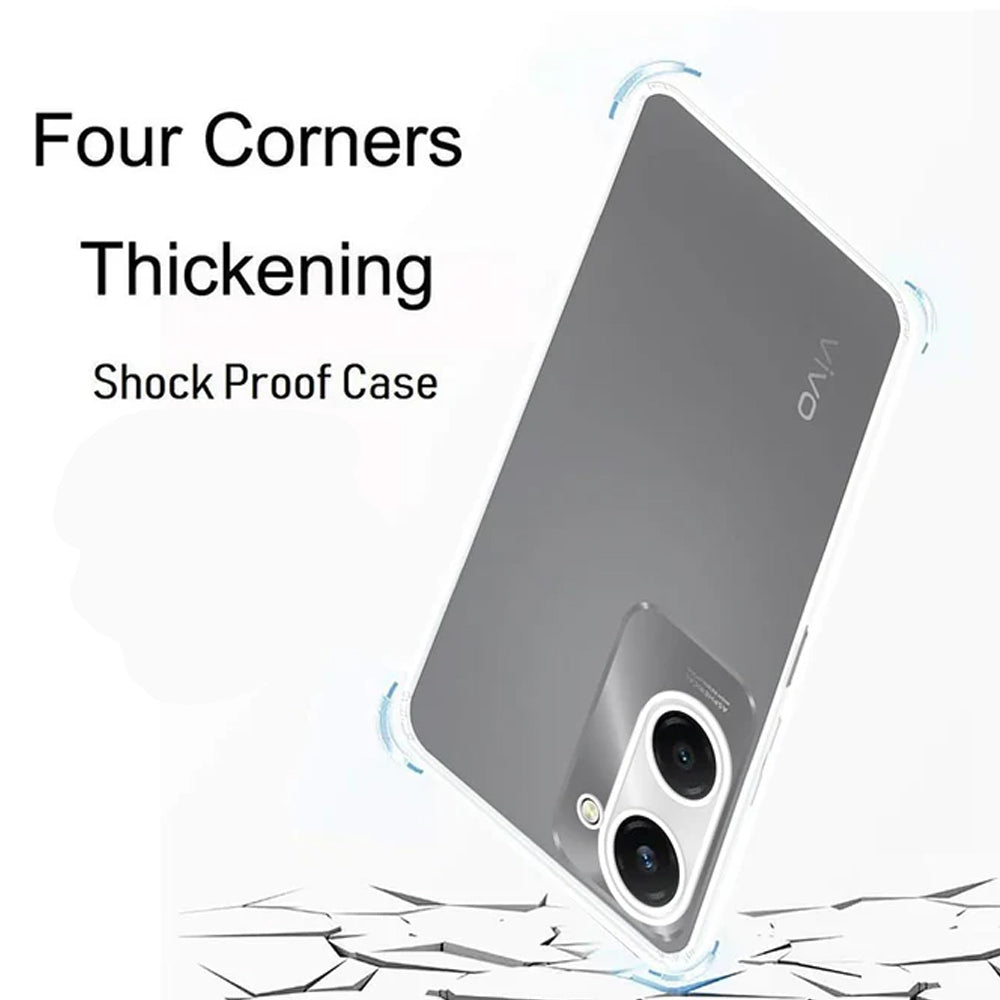 Anti Dust Plug Back Case Cover for Vivo T3 Lite 5G / Y18 4G