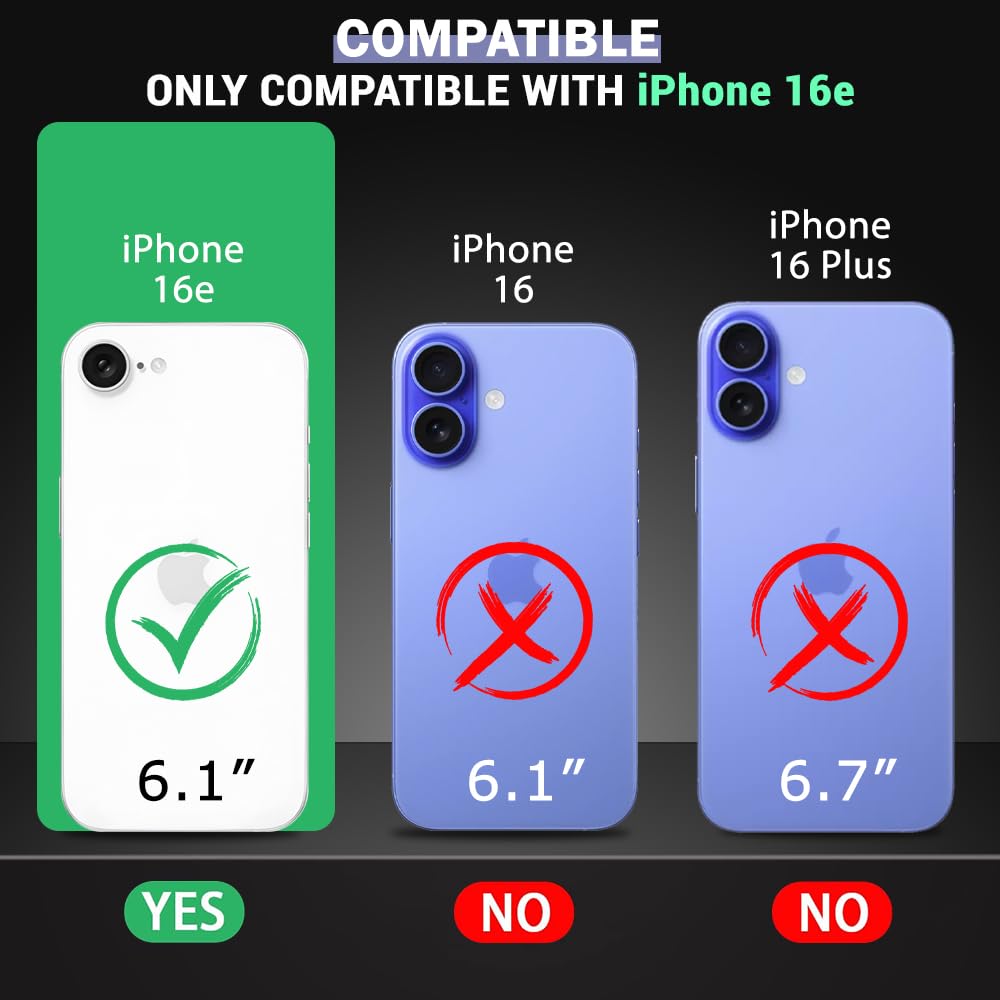 Anti Dust Plug Back Case Cover for Apple iPhone 16e