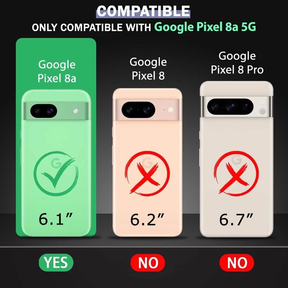 Anti Dust Plug Back Case Cover for Google Pixel 8a 5G