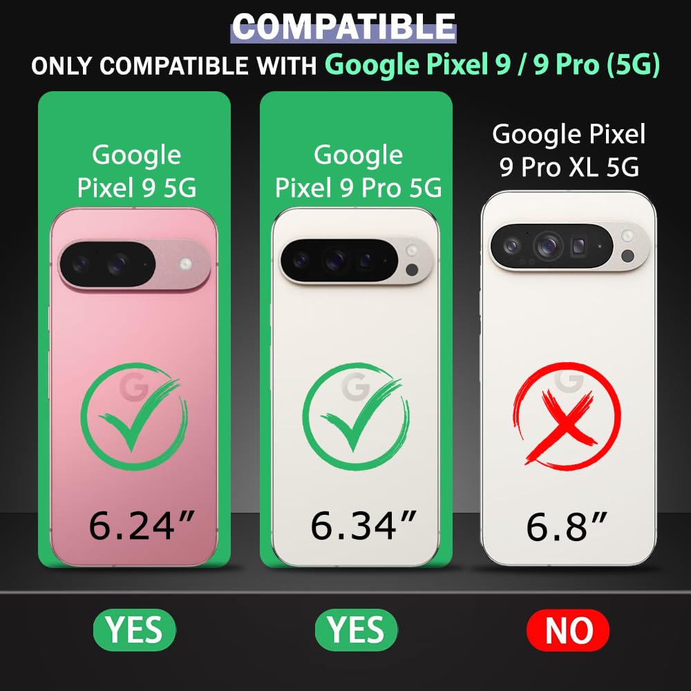 Anti Dust Plug Back Case Cover for Google Pixel 9 5G / Pixel 9 Pro 5G