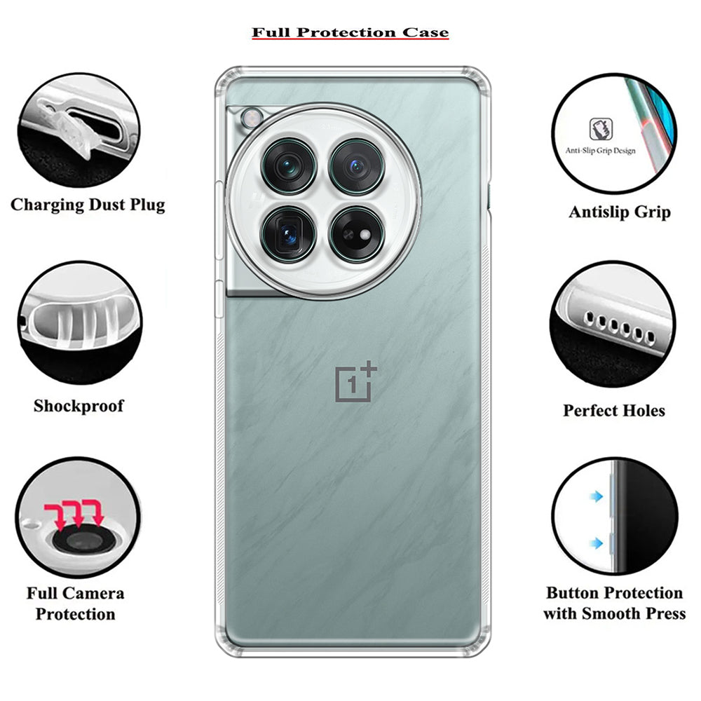 Anti Dust Plug Back Case Cover for OnePlus 12 5G