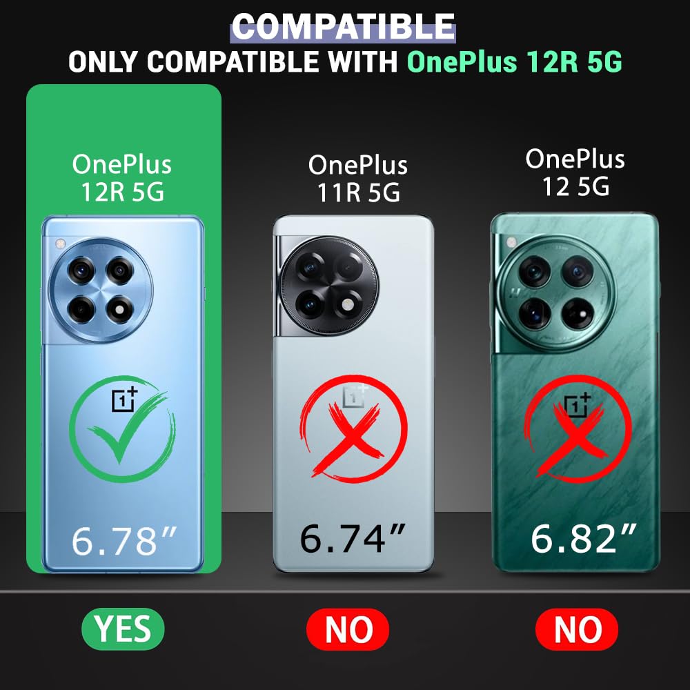 Anti Dust Plug Back Case Cover for OnePlus 12R 5G
