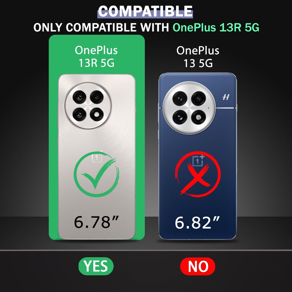 Anti Dust Plug Back Case Cover for OnePlus 13R 5G