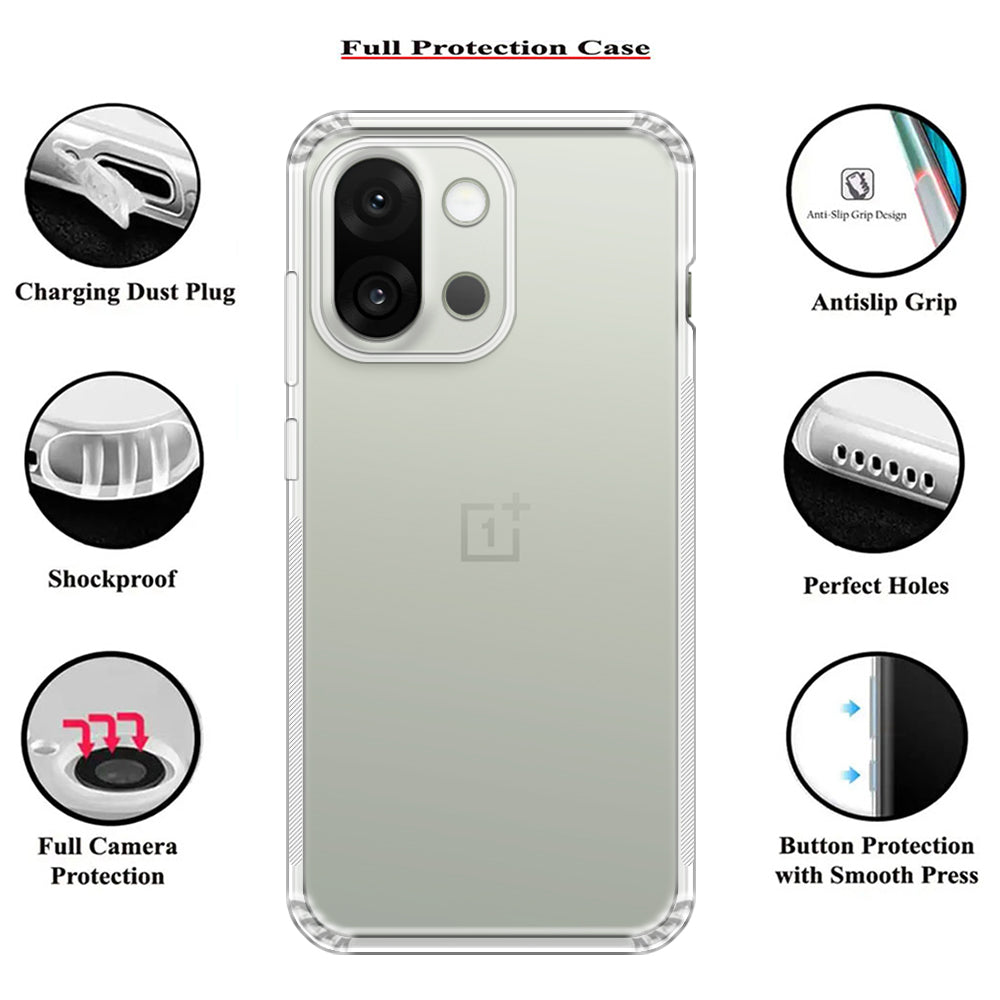 Anti Dust Plug Back Case Cover for OnePlus 13s 5G / 13T 5G