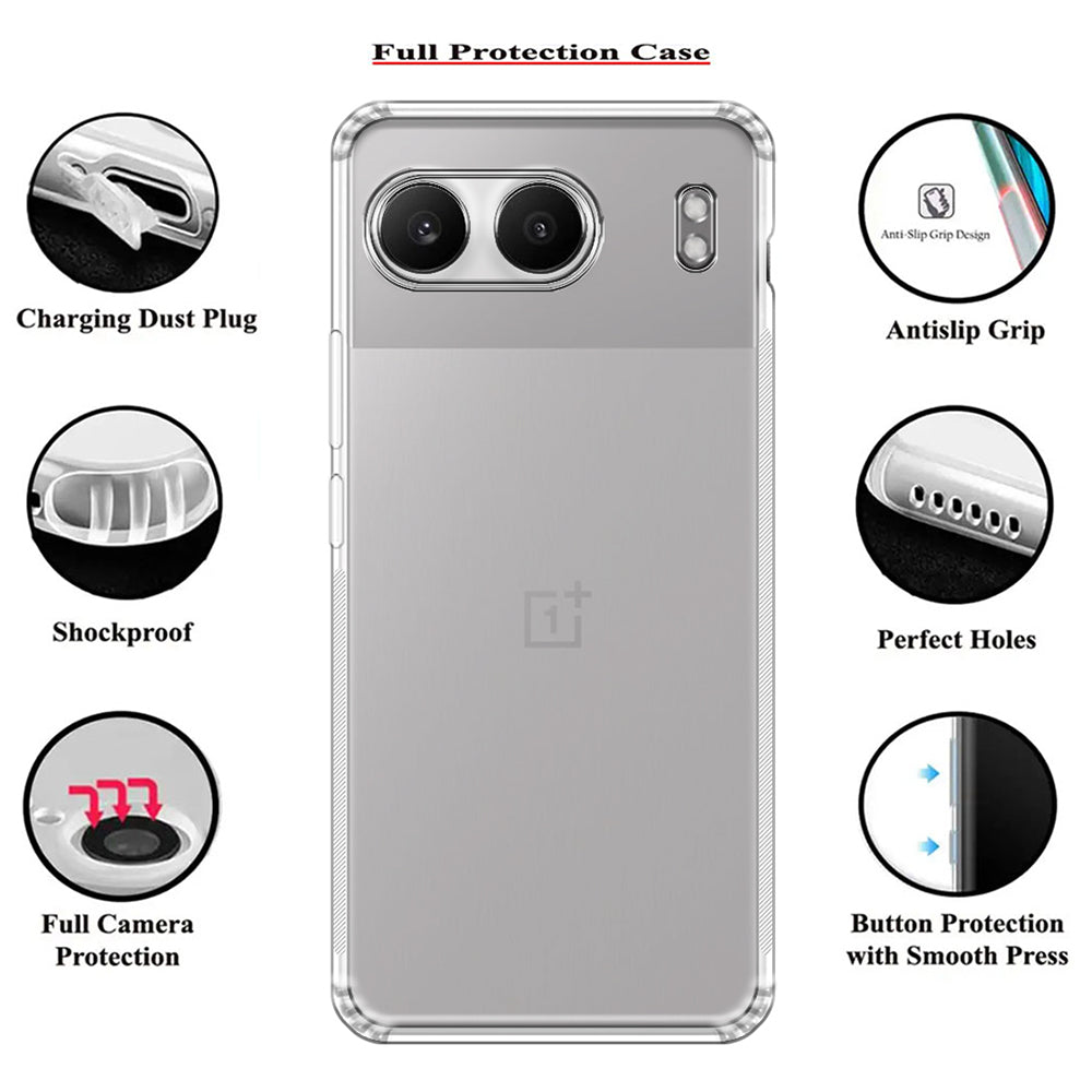 Anti Dust Plug Back Case Cover for OnePlus Nord 4 5G