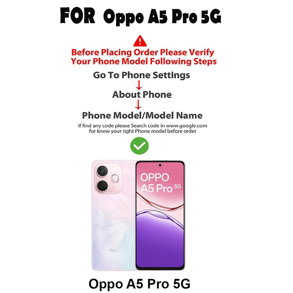 Anti Dust Plug Back Case Cover for Oppo A5 Pro 5G