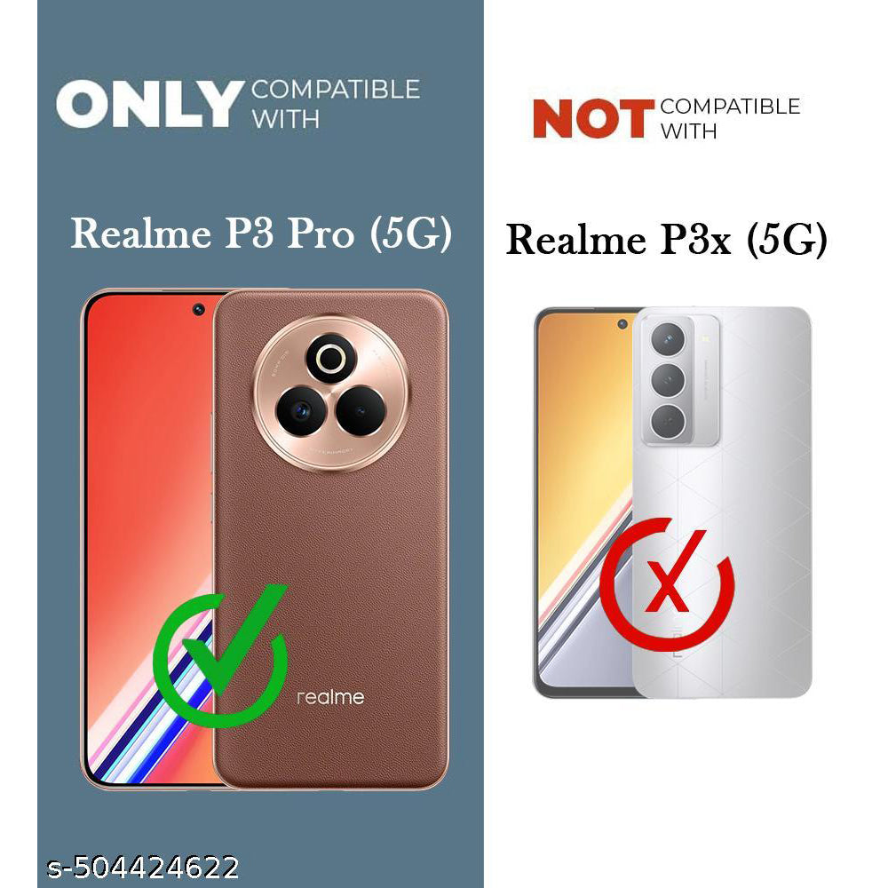 Anti Dust Plug Back Case Cover for Realme P3 Pro 5G