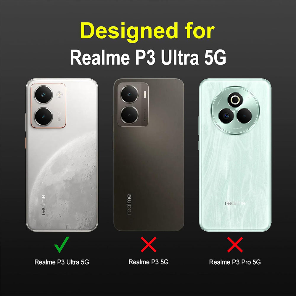 Anti Dust Plug Back Case Cover for Realme P3 Ultra 5G
