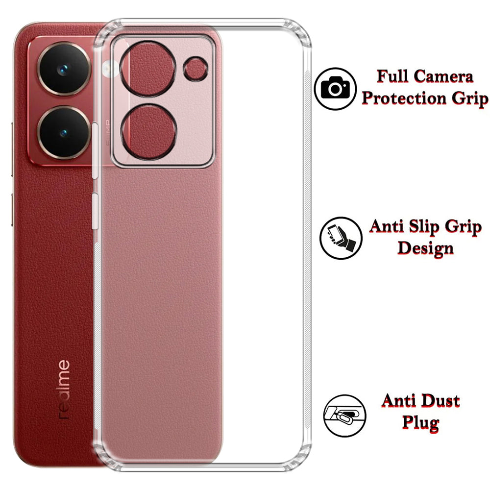 Anti Dust Plug Back Case Cover for Realme P3 Ultra 5G