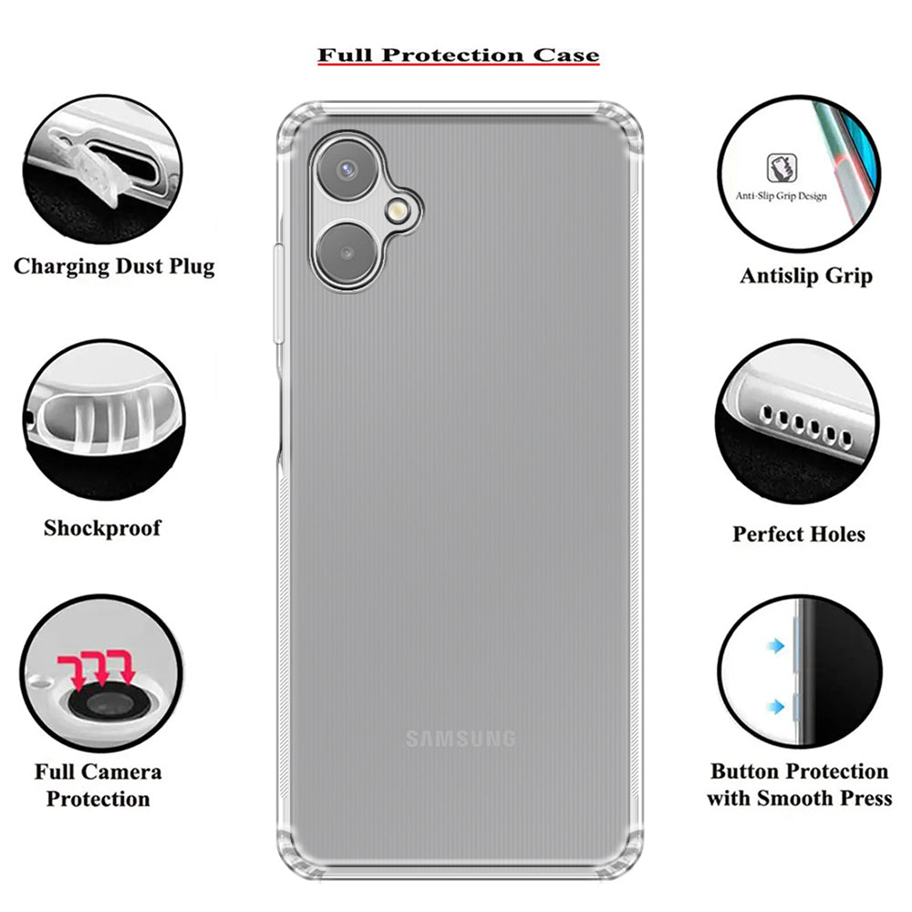 Anti Dust Plug Back Case Cover for Samsung Galaxy A06 5G / A06 4G