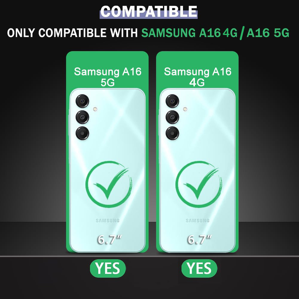 Anti Dust Plug Back Case Cover for Samsung Galaxy A16 4G / A16 5G