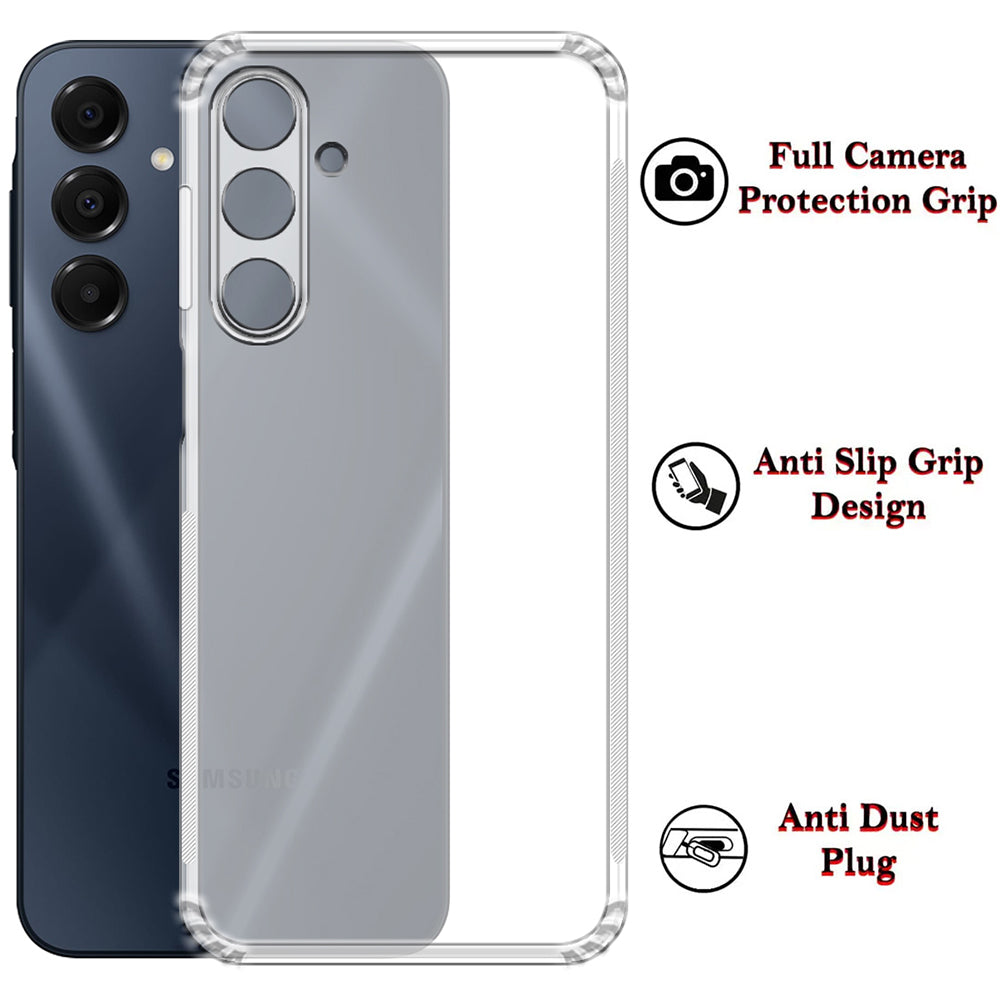 Anti Dust Plug Back Case Cover for Samsung Galaxy A16 4G / A16 5G