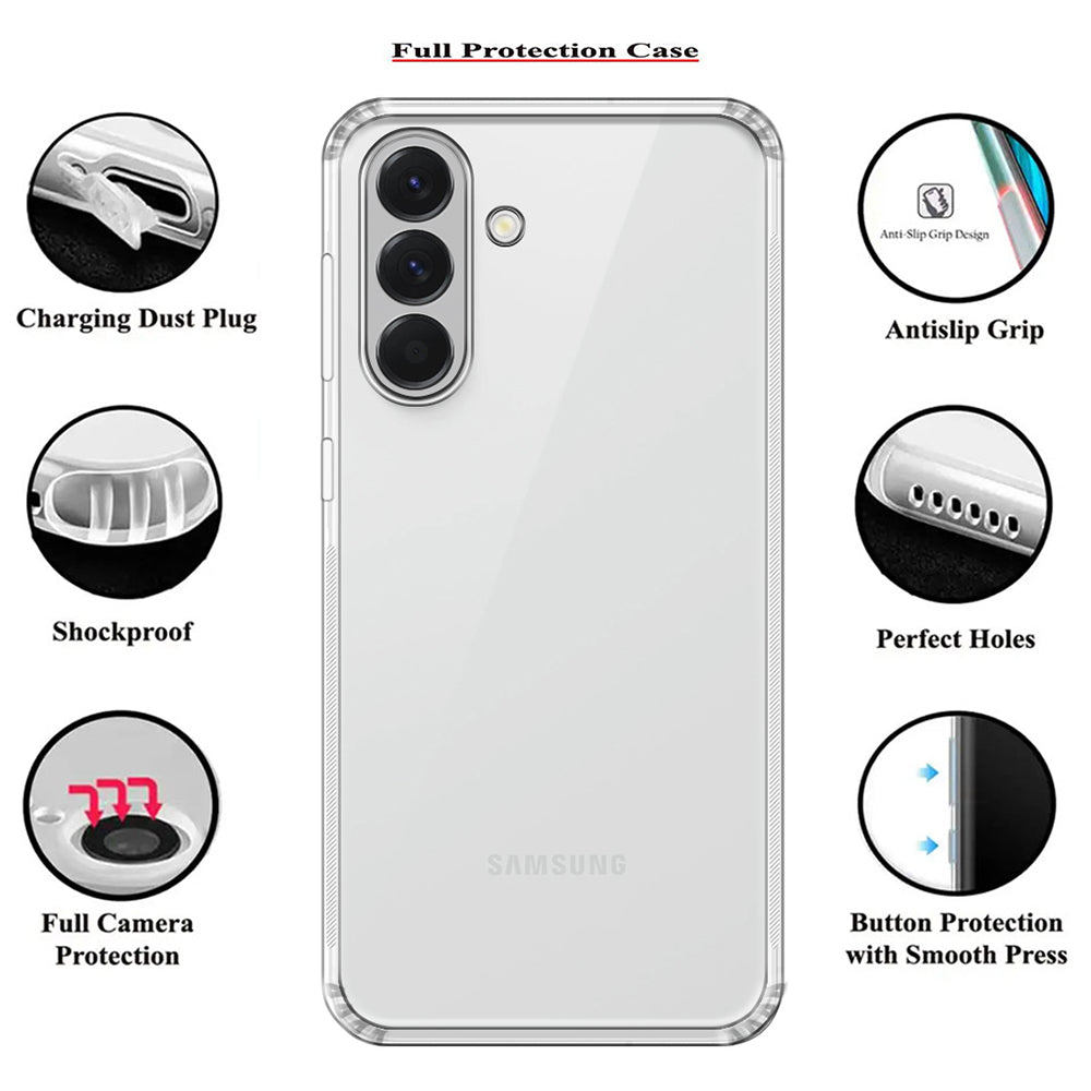 Anti Dust Plug Back Case Cover for Samsung Galaxy A56 5G