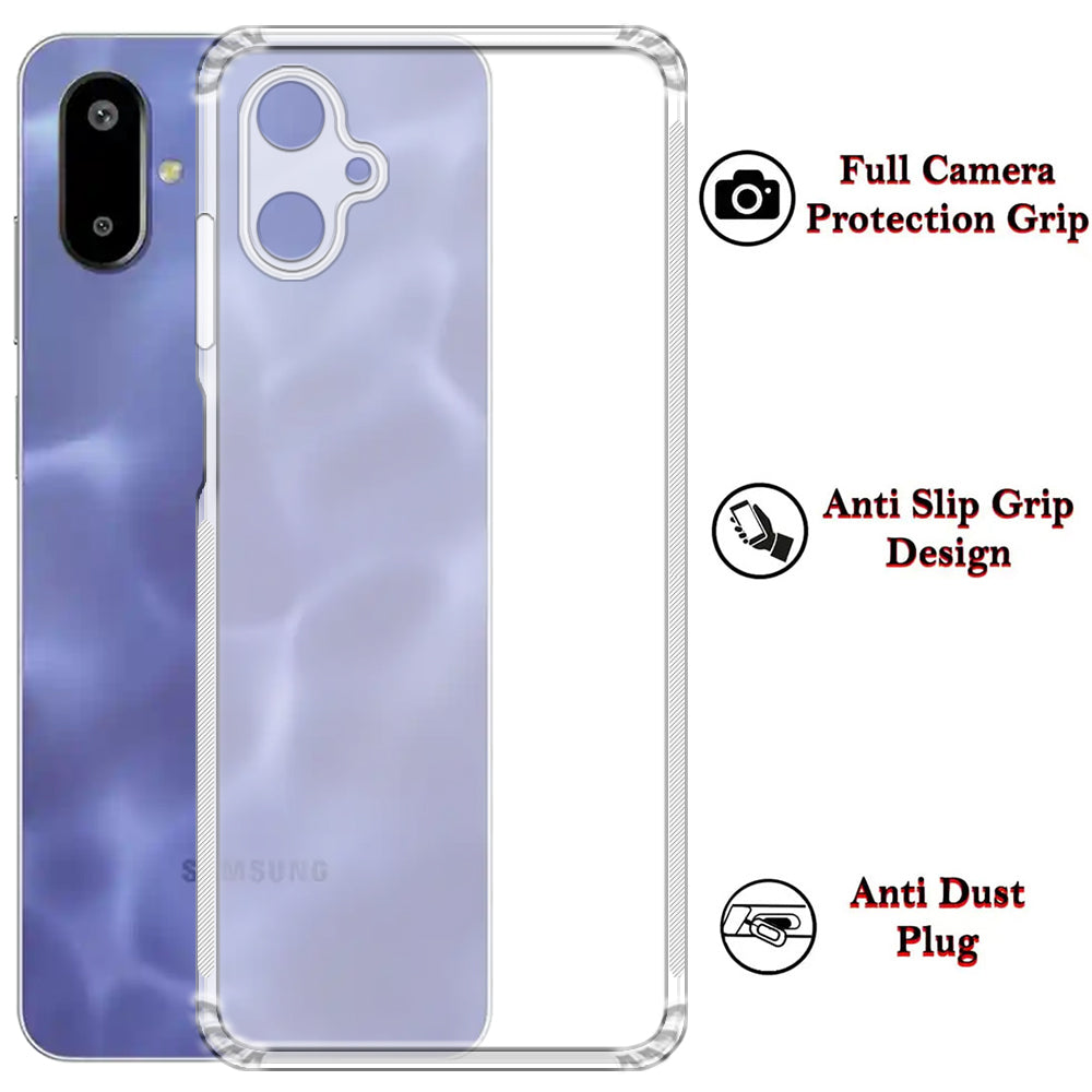 Anti Dust Plug Back Case Cover for Samsung Galaxy F06 5G / M06 5G